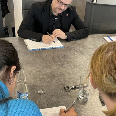 Literaturwerkstatt - Besuch beim OB 2024_3