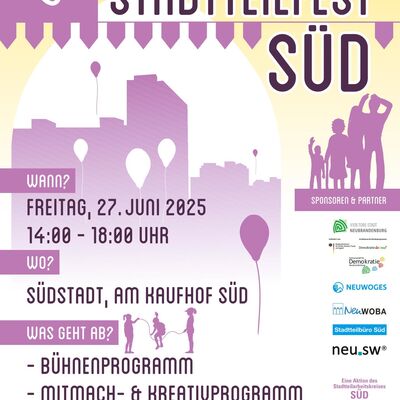 Stadtteilfest S�D_Plakat_2025