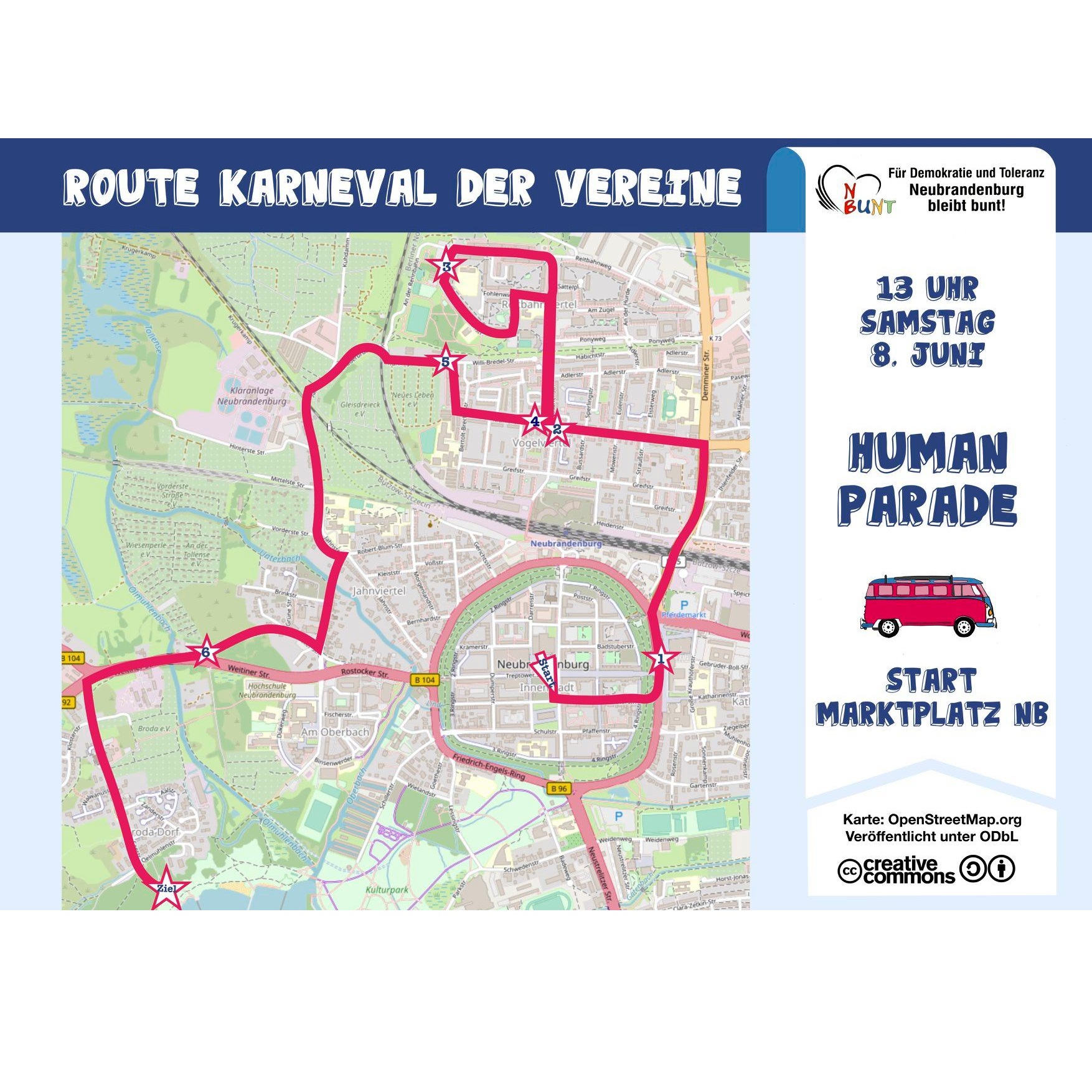 Human Parade - Route